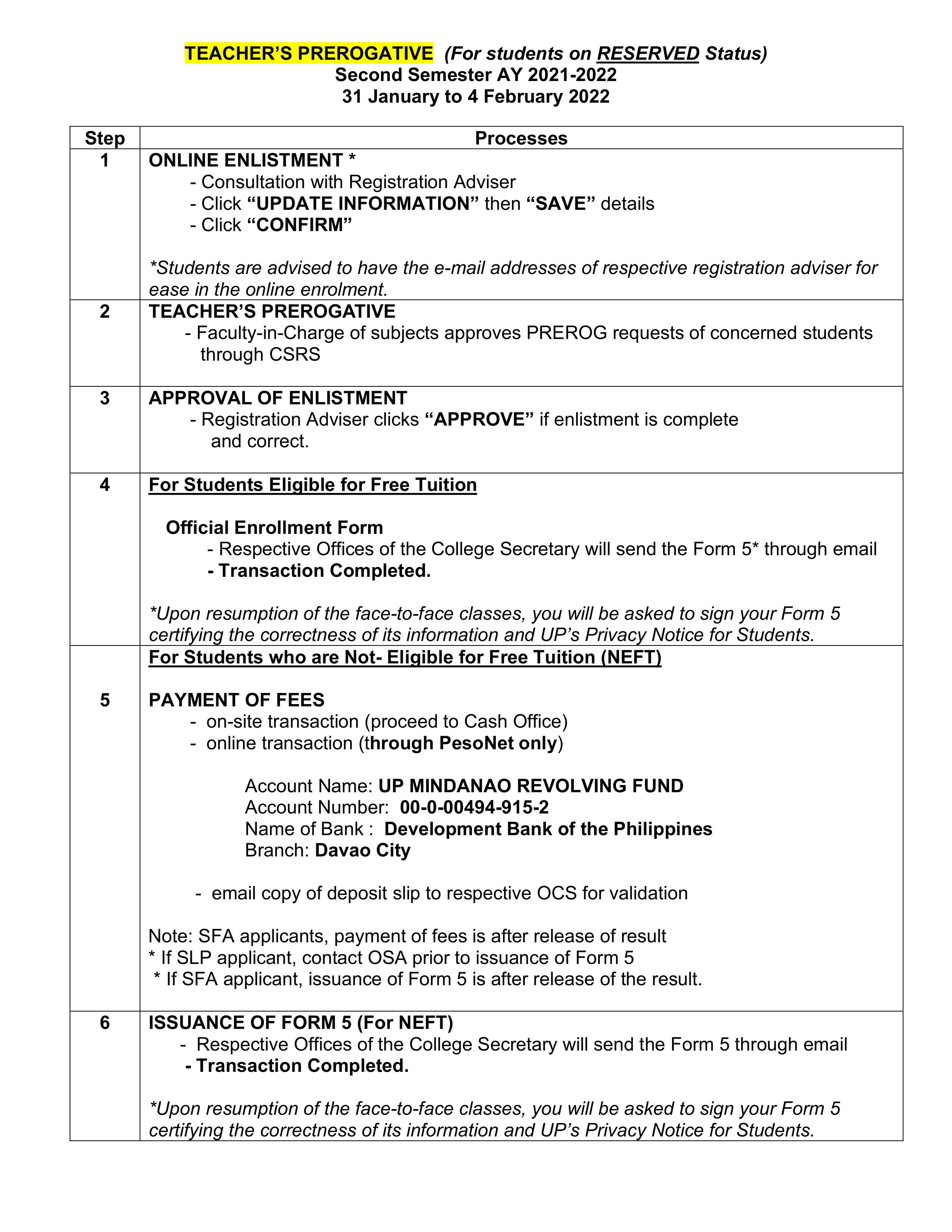 Enrollment-Flow-2021-2022 2nd Semester 1